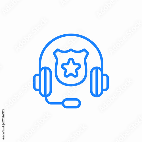 police hotline icon sign vector