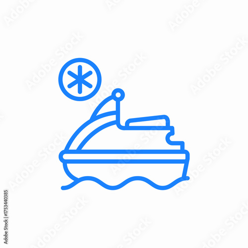 rescue jet icon sign vector