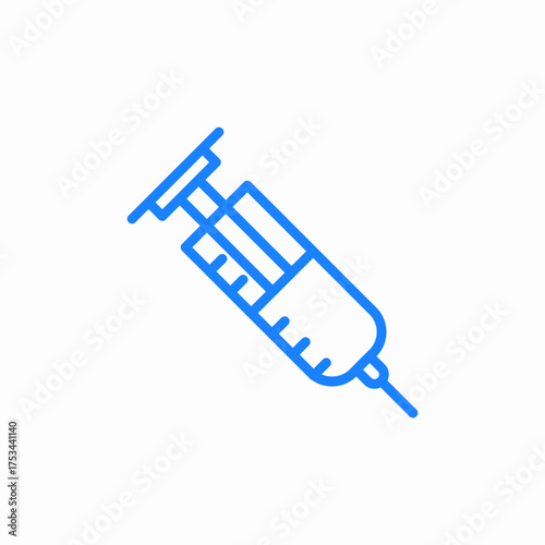 syrenge injection icon sign vector