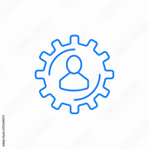 user settings icon sign vector