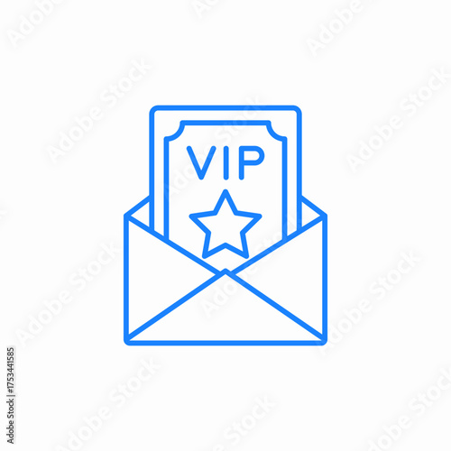 vip invitation icon sign vector