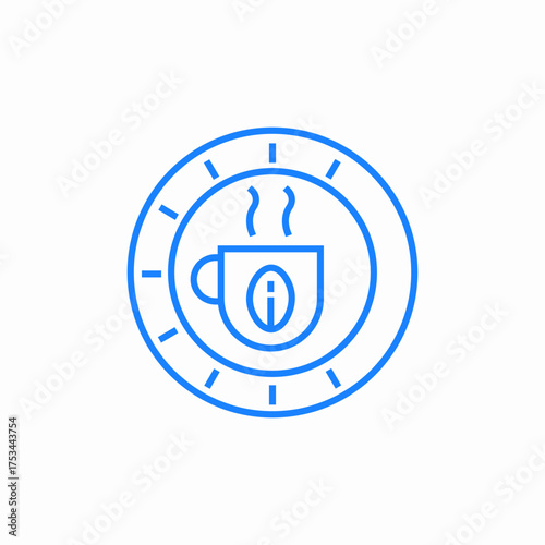 hot drink caution icon sign vector