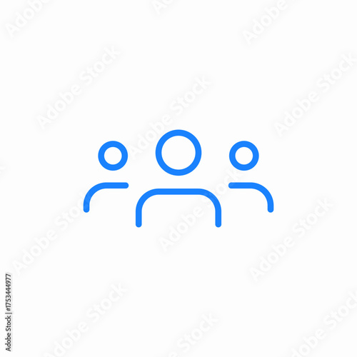 people group icon sign vector