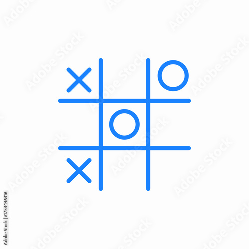 tic tac toe icon sign vector