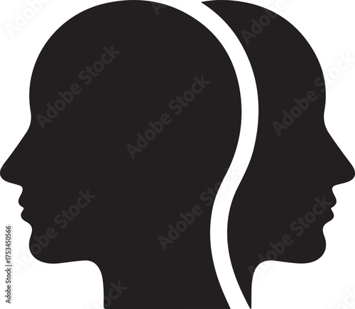 Symbolic representation of duality and contrasting perspectives of human minds