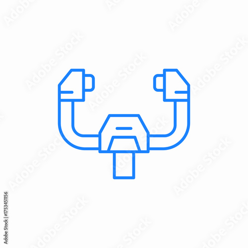 airplane steering wheel icon sign vector
