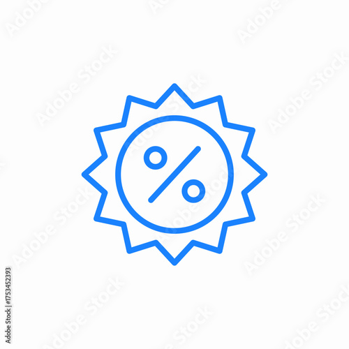 interest rate icon sign vector