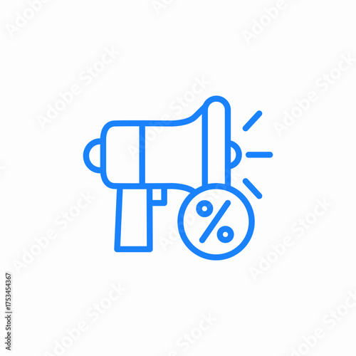 sale announcement icon sign vector