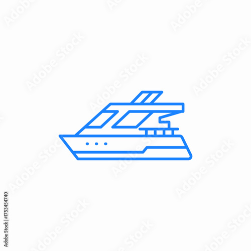 speed boat icon sign vector