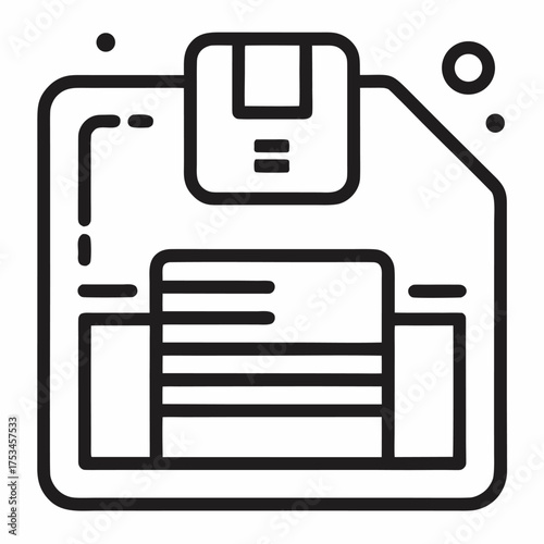 floppy disk icon vector