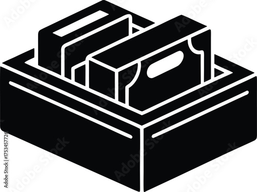 Cash Archive vector icon.