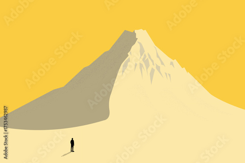 Business success and excellence vector concept. Symbol of best, achievement, talent, growth. Minimal design eps10 illustration