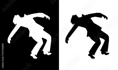 Frankenstein monster silhouette vector illustration. Halloween monster silhouette black, Halloween, monster silhouette vector illustration, Frankenstein monster black silhouette vector, illustration,