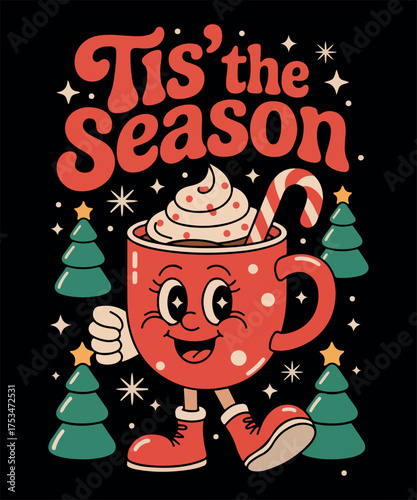 Tis the season christmas t shirt design