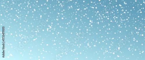 Christmas background with small falling snowflakes. Snow storm effect, blurred, cold wind with snow png. Holiday powder snow for cards, invitations, banners, advertising.
