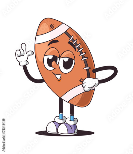 American football ball creating idea