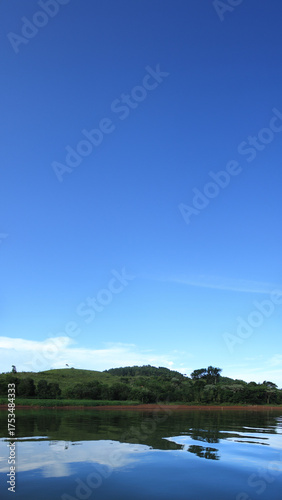 Blue Sky Reflected on Water