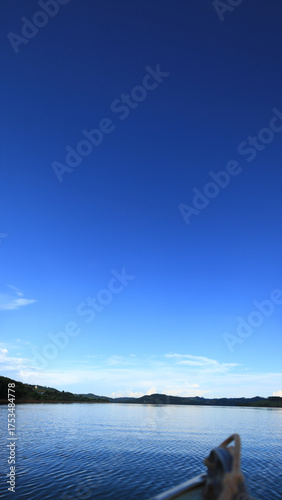 Vast Blue Sky Over Lake