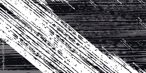 Smooth vector transition from black to white. Abstract broken stripes. For wall design, interior, polygraphy, clothing, web. vectoe illustration.