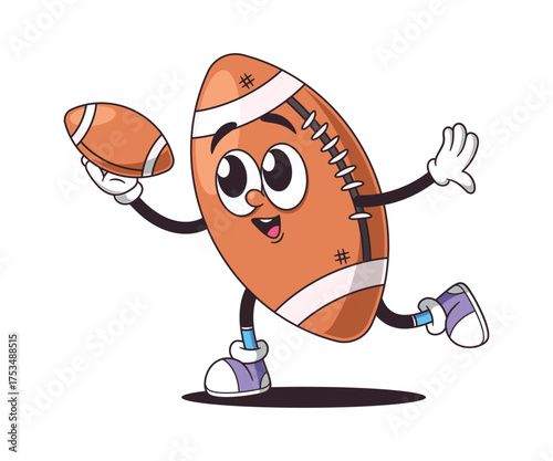 American football ball playing game