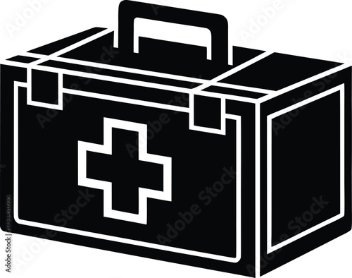 Vector art of icon of an adult and a child standing side by side