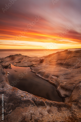 sunset on the beach