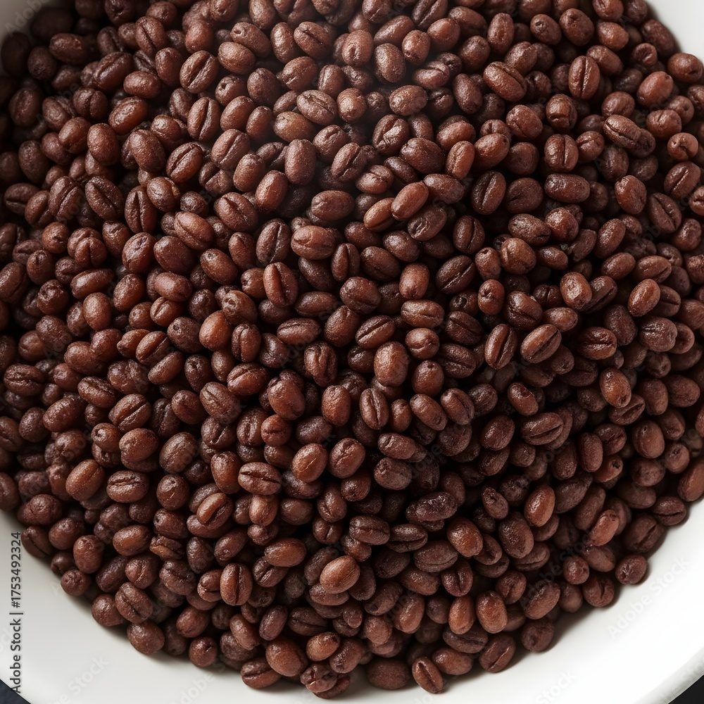 Fototapeta premium Macro of cooked and cooled pearl barley, a source of resistant starch for gut health. 