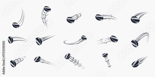 Flying Hockey Puck Illustration