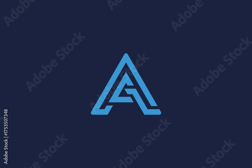 Letter agz logo design