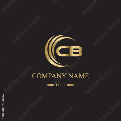 cb logo initial letter luxury royal logo. template symbol. modern golden luxury logo. abstract monogram vector letter mark brand fashion. icon business monogram boutique font Clothing minimalist.