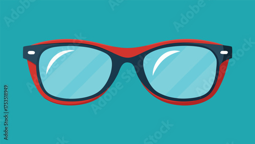 eyeglass poster with soft reflection.