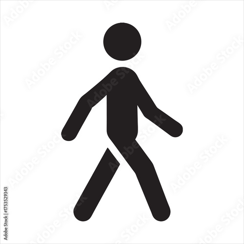 pedestrian walk icon vector illustration