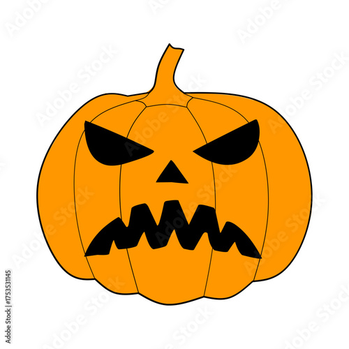 Halloween Pumpkin Illustration