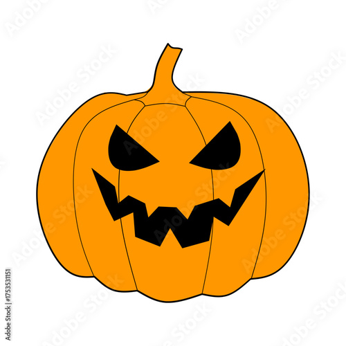 Halloween Pumpkin Illustration