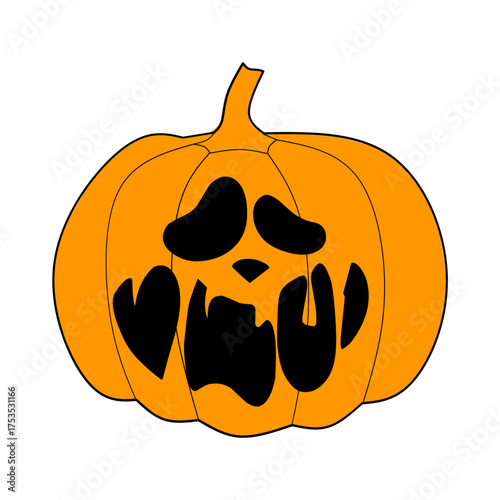 Halloween Pumpkin Illustration