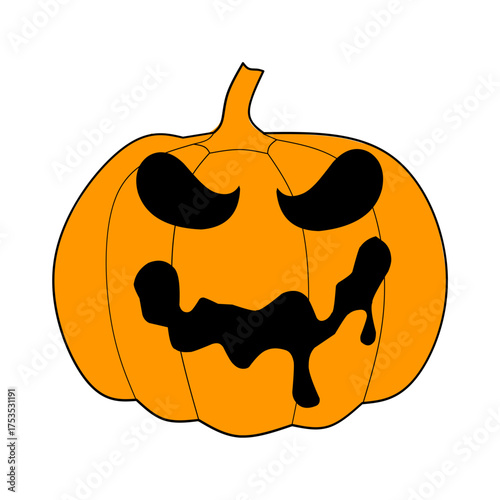 Halloween Pumpkin Illustration