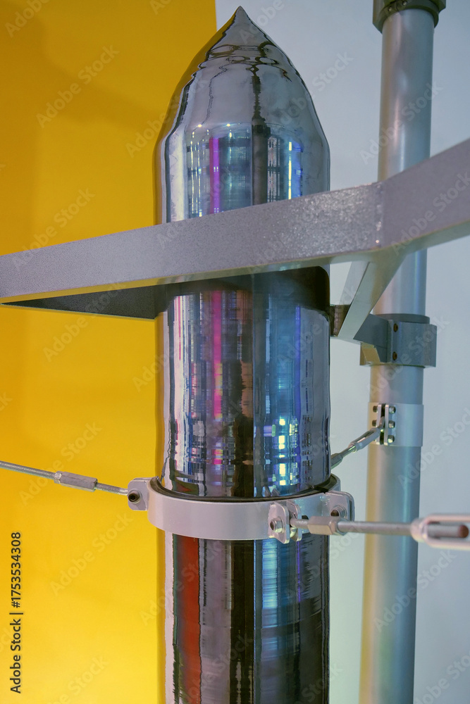 Φωτογραφία Monocrystalline silicon ingot. Silicon single crystal