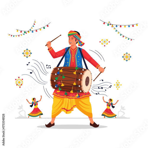 Feel the rhythm of India with this vibrant cultural celebration featuring traditional music and dance, perfect for adding an authentic touch to your project