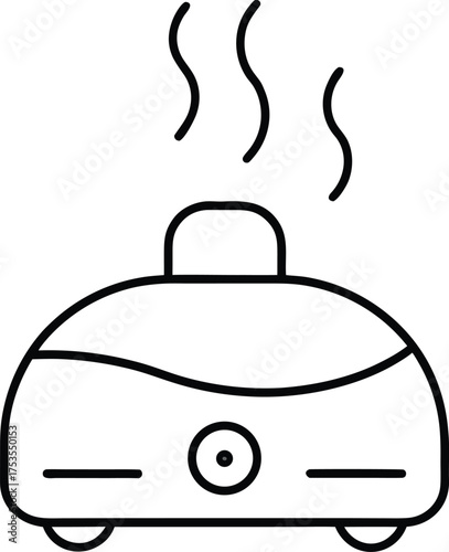 Car Humidifier Line Art Transparent Background