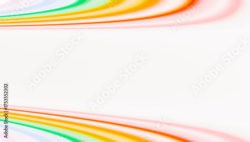 Canvastavla Illustration Upper Lower Decks Curved Pastel Bands Colour Effect.