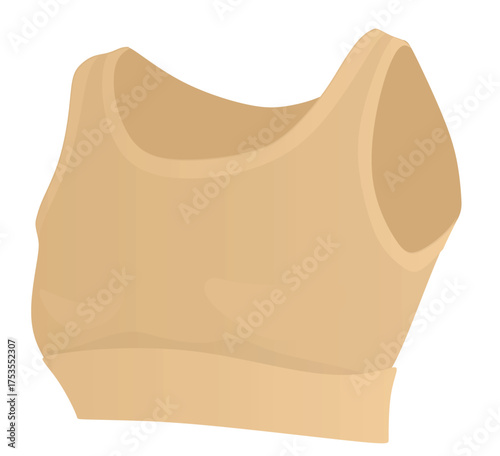 Brown woman bra. vector illustration	