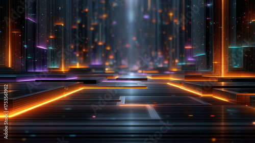 Massive integration of agentic AI in a futuristic factory transforming business and redefining employment landscapes for a minimal human workforce