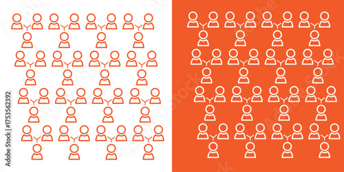 Seamless vector pattern with numbers, an abstract illustration for wallpaper design and texture