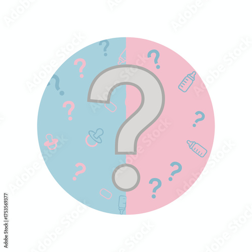 A blue and pink background for a gender party, ideal for gender reveal themes, baby shower invitations, announcements, or creative party designs
