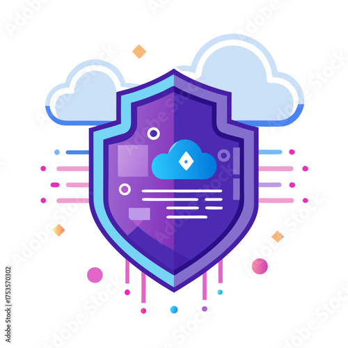 Digital shield protecting cloud data and information with security and privacy