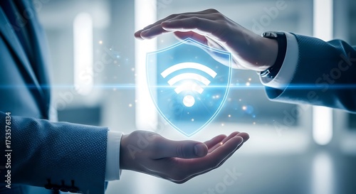 In a world increasingly reliant on wireless connectivity, the concept of secure wifi is paramount, and this image beautifully captures that essence, symbolizing the protection of digital information