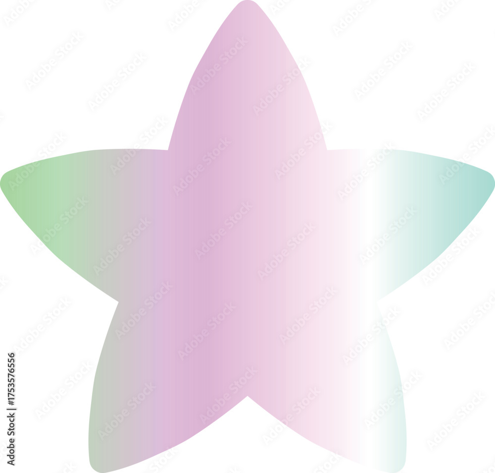 Fototapeta premium Pastel Gradient Star