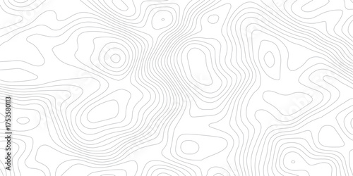 Topographic map background. Geographic line map with elevation assignments. Contour background geographic grid. Vector illustration.Seamless Light topographic topo contour map background.