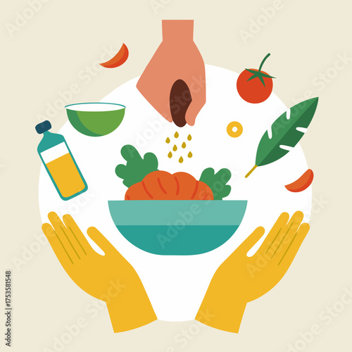 Healthy food vector art design