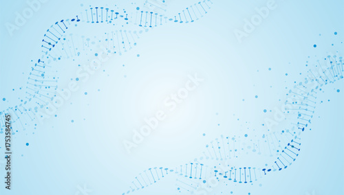 DNA. Medical science, genetic biotechnology, chemistry biology. Innovation technology concept and nano technology background